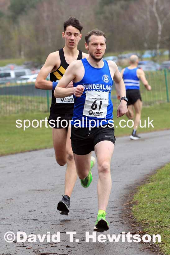 Senior Men and Veterans (Over 40s), 2023 NECAA Royal Signals Relays, Hetton le Hole, County Durham. Photo: David T. Hewitson/Sports for All Pics